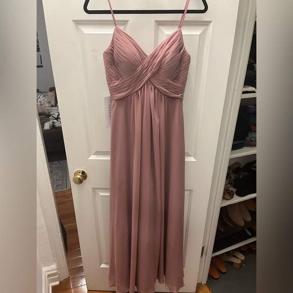 Azazie Shannon Dress in Vintage Mauve - Picture 6 of 14
